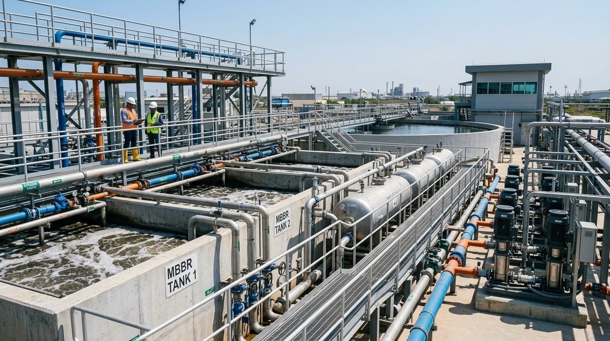 MBBR & MBR Sewage Treatment Plant Biological Aeration Optimization & DO Control