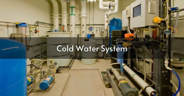 Cold Water System in Plumbing - MEP Details