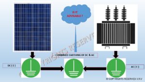 Can you combine AC and DC ground in a solar installation? 