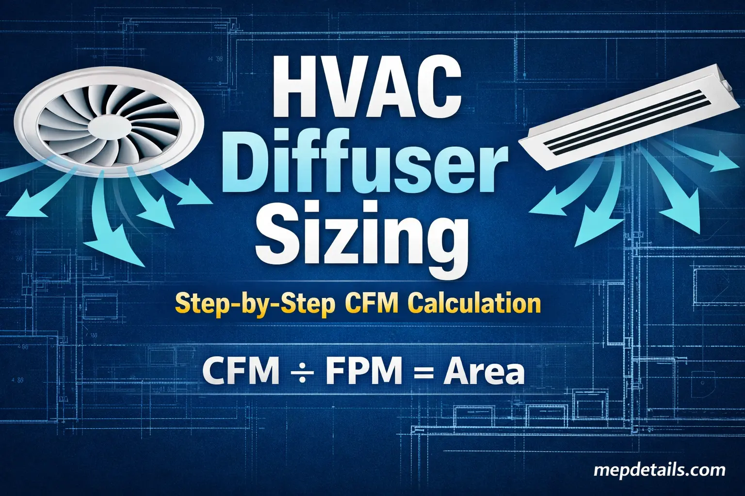 HVAC Diffuser Sizing MEP Details.com
