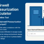 Stairwell Pressurization Calculator – Online Tool
