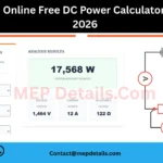 Online Free DC Power Calculator Tool  -2026