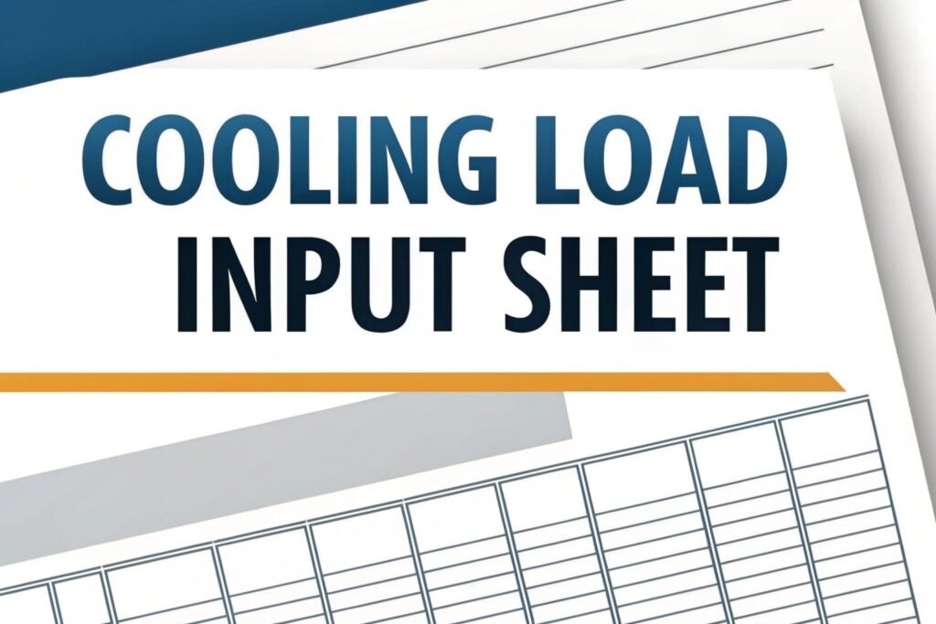 Cooling Load Input Sheet: A Simple Guide for Beginners