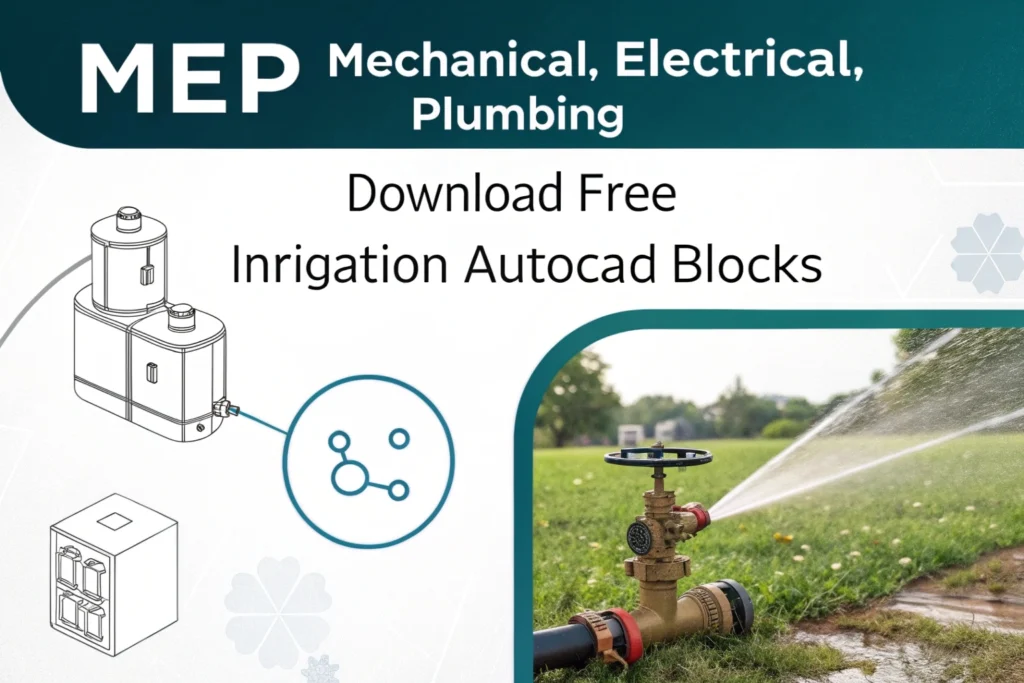 Irrigation System AutoCAD Blocks and CAD Details – Free