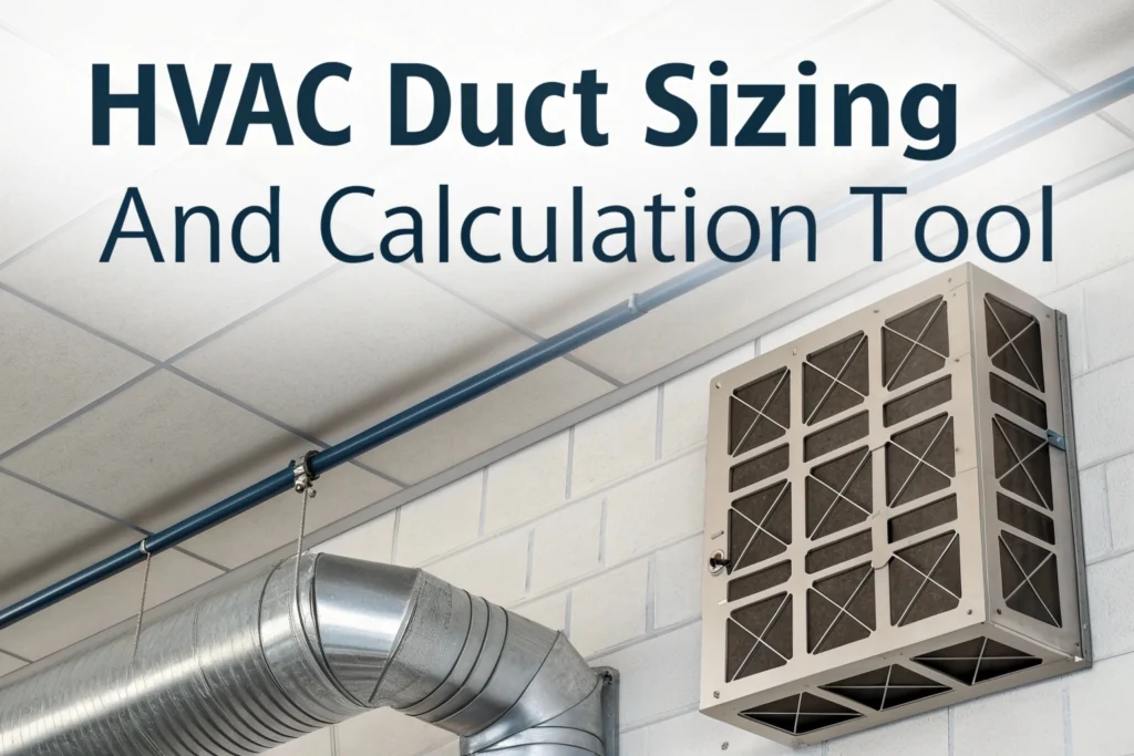 HVAC Duct Sizing and Calculation Tool – Download Free