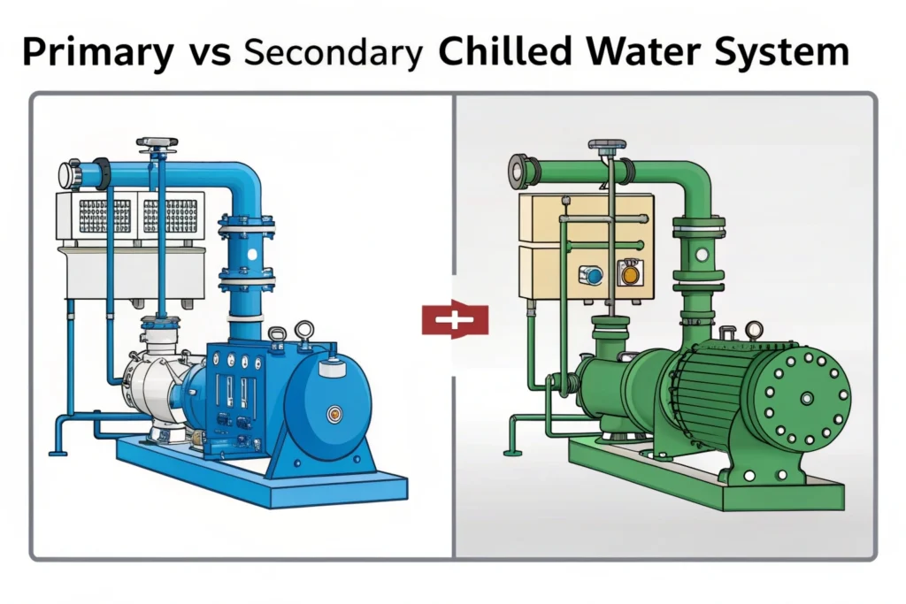 Primary vs Secondary Chilled Water System: A Simple  Explanation