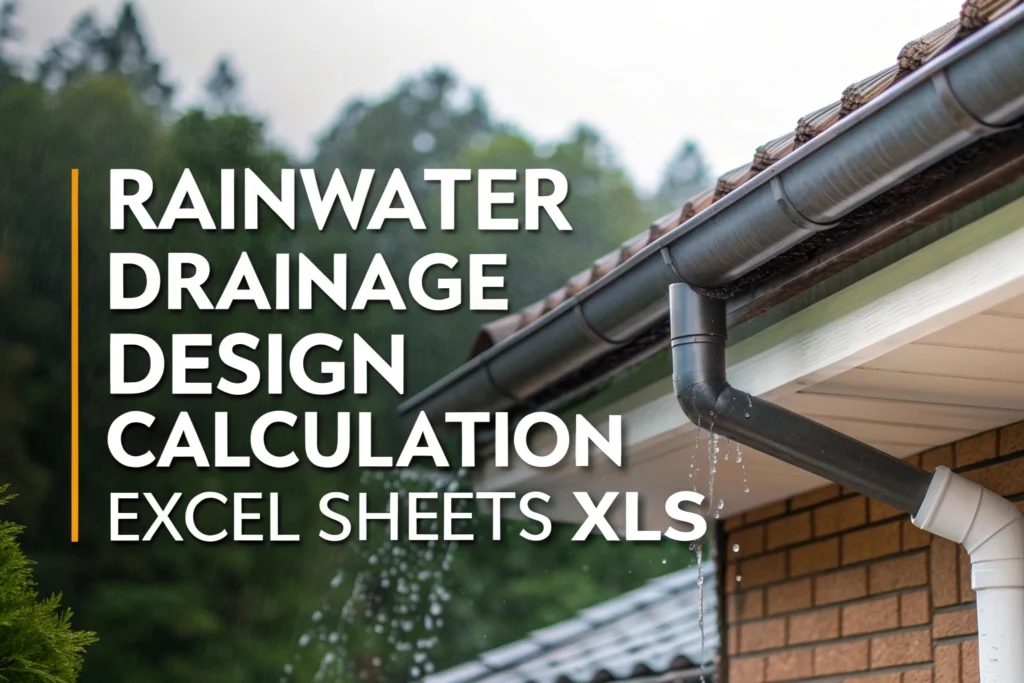 Rainwater Drainage Calculation Excel Sheet – Free