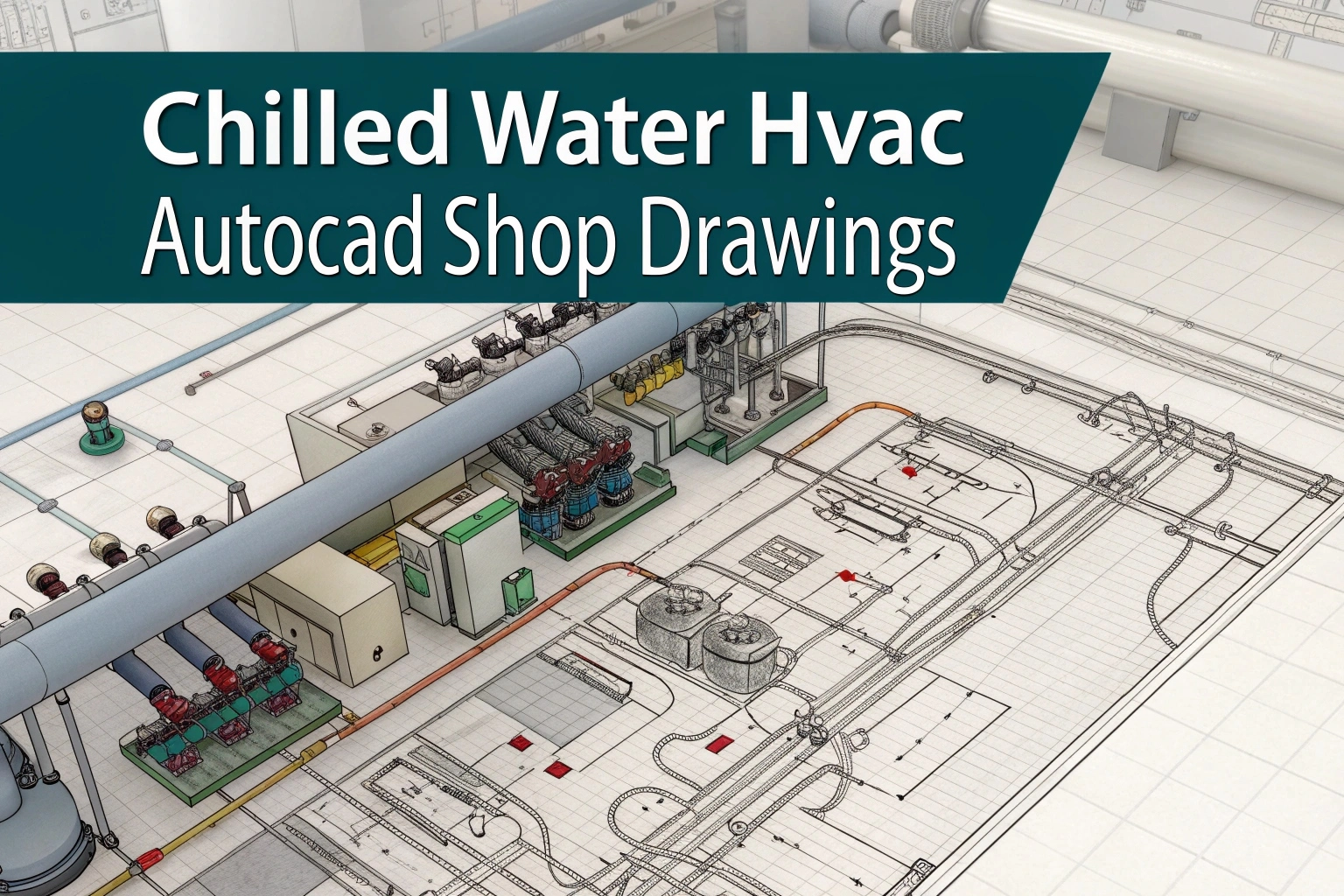 Chilled Water HVAC AutoCAD Shop Drawings – Free