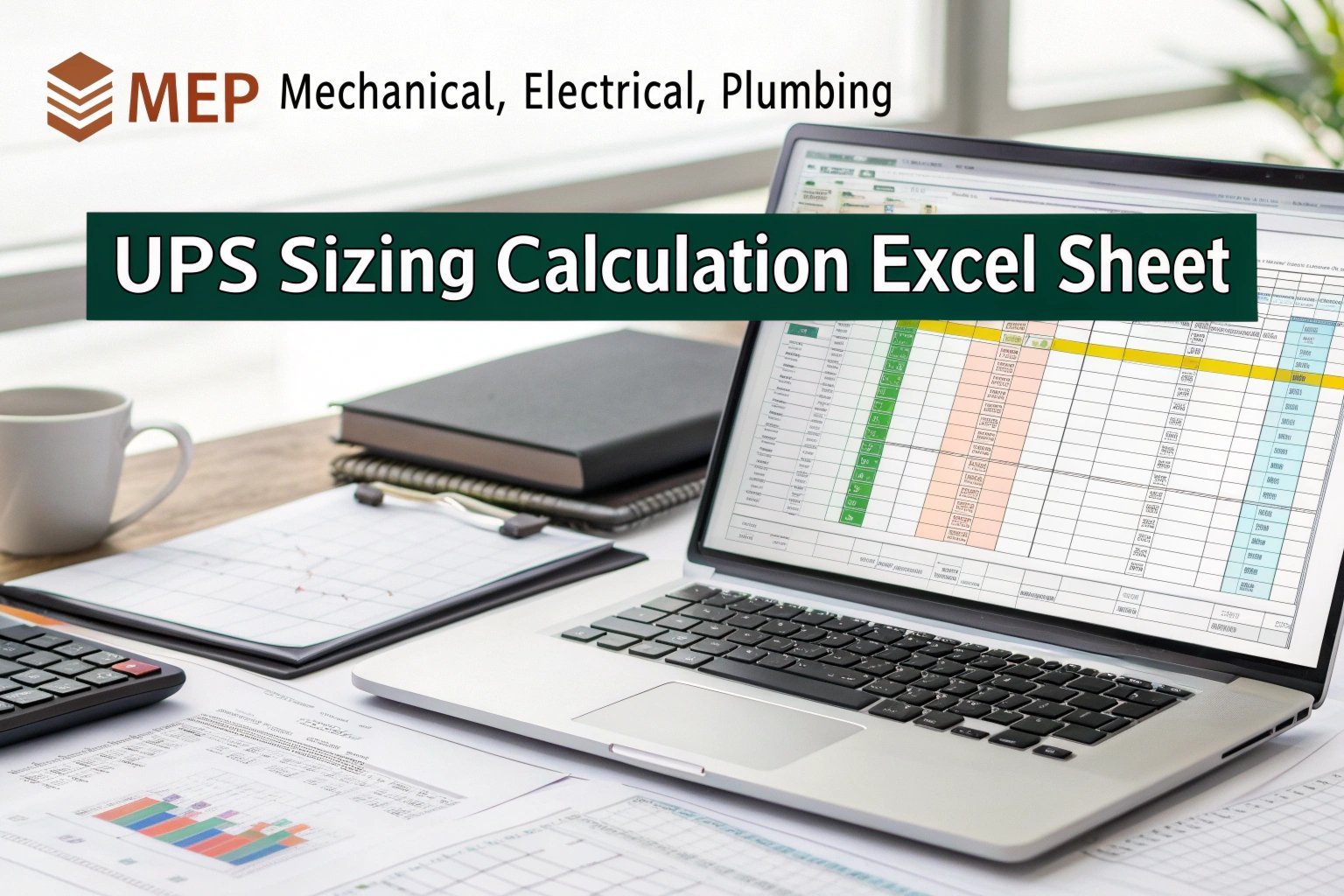 UPS Sizing Calculation Excel Sheet for Electrical Design