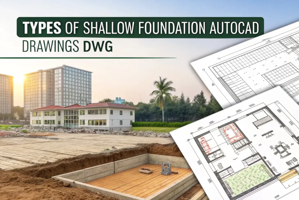 Types of Shallow Foundation AutoCAD Drawings – DWG