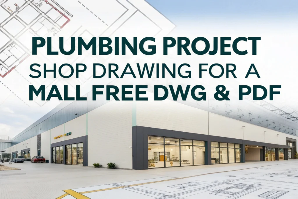 Plumbing Project Shop Drawing for a Mall – Free DWG & PDF