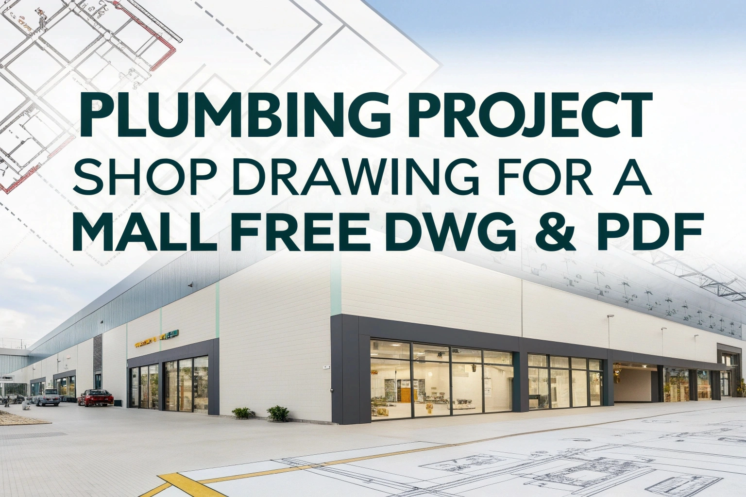 Plumbing Project Shop Drawing for a Mall – Free DWG & PDF