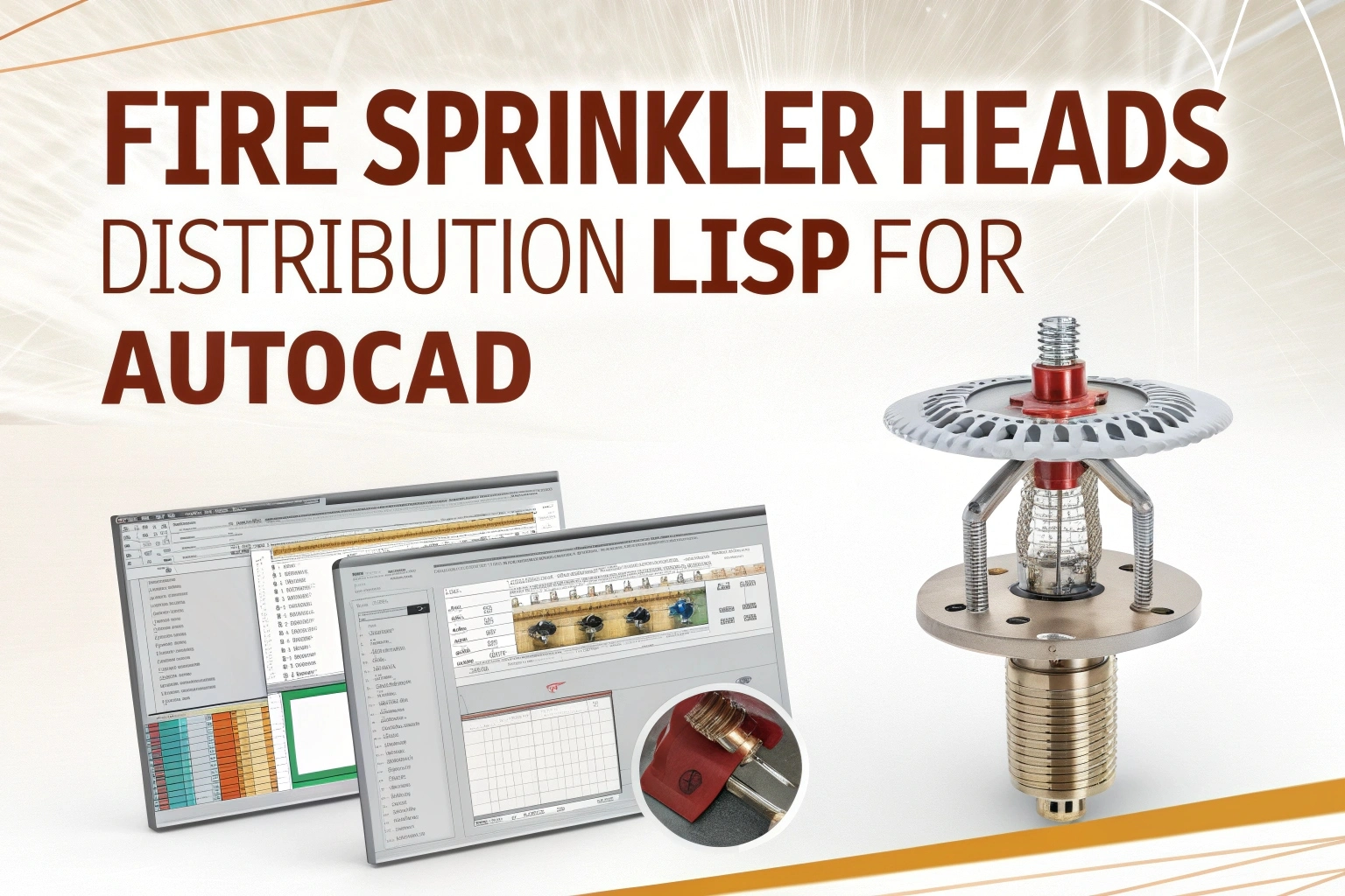 Fire Sprinkler Heads Distribution Lisp for AutoCAD – Free